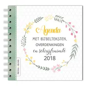 Omslag van Agenda 2018 met bijbelteksten, overdenkingen en schrijfruimte