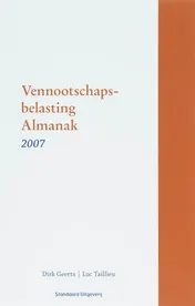 Omslag van Vennootschapsbelastingalmanak 2007