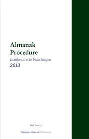 Omslag van Inzake directe belastingen 2013
