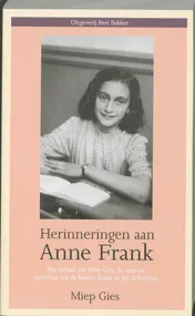 Omslag van Herinneringen aan Anne Frank