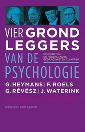 Omslag van Vier grondleggers van de psychologie