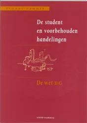 Omslag van De student en voorbehouden handelingen