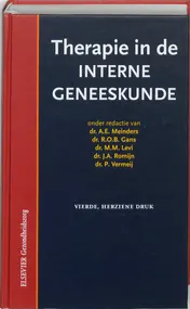Omslag van Therapie in de interne geneeskunde