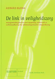 Omslag van De link in veiligheidszorg