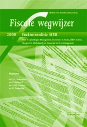 Omslag van Fiscale Wegwijzer 2008, Studenteneditie MER