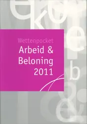 Omslag van Wettenpocket Arbeid & Beloning 2011