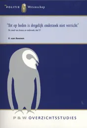 Omslag van Tot op heden is dergelijk onderzoek niet verricht