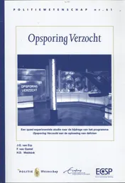 Omslag van Opsporing verzocht