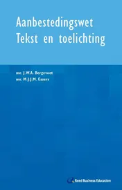 Omslag van Aanbestedingswet tekst en toelichting