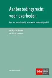 Omslag van Aanbestedingsrecht voor overheden