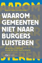 Omslag van Waarom gemeenten niet naar burgers luisteren