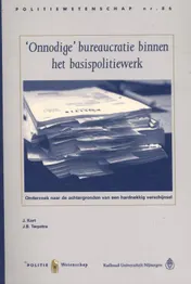Omslag van Onnodige bureaucratie binnen het basispolitiewerk PW86