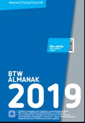 Omslag van Nextens BTW Almanak 2019