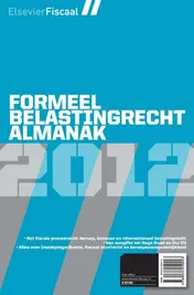 Omslag van Formeel Belastingrecht Almanak e-boek 2012