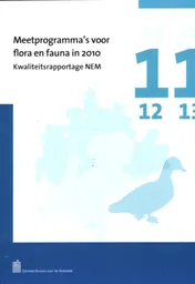 Omslag van Meetprogramma's voor flora en fauna in 2010