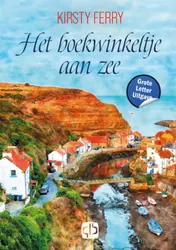 Omslag van Het boekwinkeltje aan zee - Grote Letter Uitgave