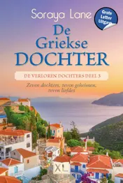 Omslag van De Griekse dochter - Grote Letter Uitgave