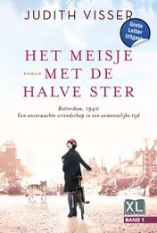 Omslag van Het meisje met de halve ster -Grote Letter Uitgave (in 2 banden)