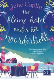 Omslag van Het kleine hotel onder het noorderlicht - Grote Letter Uitgave