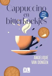 Omslag van Cappuccino en bitterkoekjes - Grote Letter Uitgave