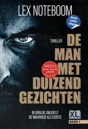 Omslag van De man met duizend gezichten - Grote Letter Uitgave (in 2 banden)