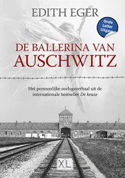 Omslag van De ballerina van Auschwitz - Grote Letter Uitgave