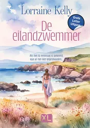 Omslag van De eilandzwemmer - Grote Letter Uitgave