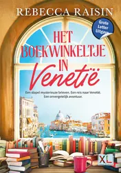 Omslag van Het boekwinkeltje in Venetië - Grote Letter Uitgave