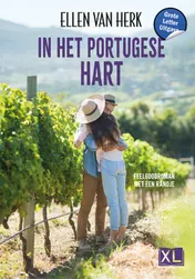 Omslag van In het Portugese hart - Grote Letter Uitgave