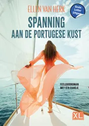 Omslag van Spanning aan de Portugese kust - Grote Letter Uitgave