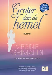Omslag van Groter dan de hemel - Grote Letter Uitgave