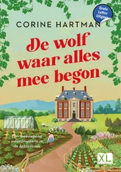 Omslag van De wolf waar alles mee begon - Grote Letter Uitgave