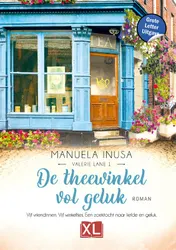 Omslag van De theewinkel vol geluk - Grote Letter Uitgave