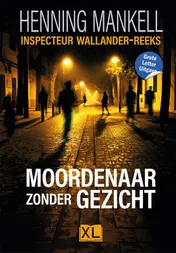 Omslag van Moordenaar zonder gezicht - Grote Letter Uitgave