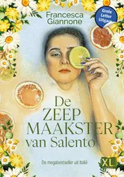 Omslag van De zeepmaakster van Salento - Grote Letter Uitgave