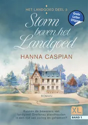 Omslag van Storm boven het landgoed - Grote Letter Uitgave (in 2 banden)