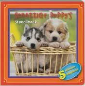 Omslag van Schattige puppy's - stencilboek