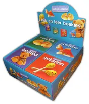 Omslag van Baby's eerste kijk en leer boekjes display 4 titels x 4 stuks per titel