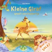 Omslag van Kleine Giraf speelt verstoppertje