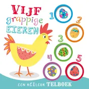 Omslag van Vijf grappige eieren - telboek