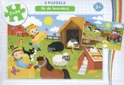Omslag van Op de boerderij - puzzel 2 x 24 stukjes