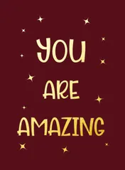 Omslag van You are amazing