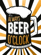 Omslag van It's always beer o'clock - cadeauboek
