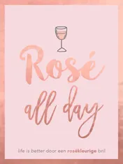 Omslag van Rosé all day - cadeauboek