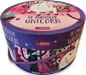 Omslag van De magische unicorn - boek + giga puzzel