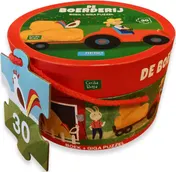 Omslag van De boerderij - boek + giga puzzel