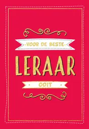 Omslag van Voor de beste leraar ooit - Cadeauboeken
