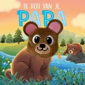 Omslag van Ik hou van je, papa - Vingerpopboek