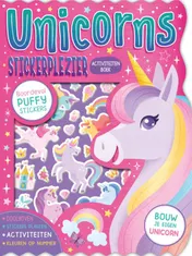 Omslag van Stickerplezier activiteitenboek Unicorns