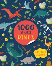 Omslag van 1000 stickers dino's